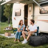 Telosports Extra Large Duffel Bag Lightweight Water Resistant Heavy Duty Duffle Bag Foldable Travel Duffle Bag (32"x14"x14" Black)